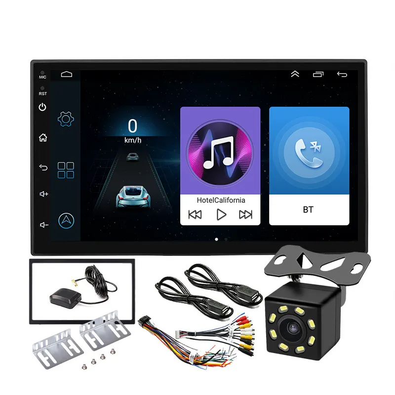 7 Inch 2 Din Dvd Video Multimedia Player Gps Navigation Universal Touch Screen 7inch 2din Android Auto Car Radio Stereo