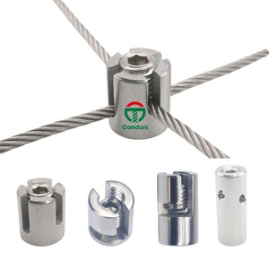 Collier de serrage croisé en acier inoxydable 316 de 90 degrés pour câble de 3 mm, 4 mm, 5 mm, 6 mm, pour connexion de treillis et de grille - Product Image 5