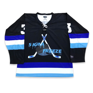 Chemises de hockey sur glace à la mode à manches longues sur mesure - Product Image 3