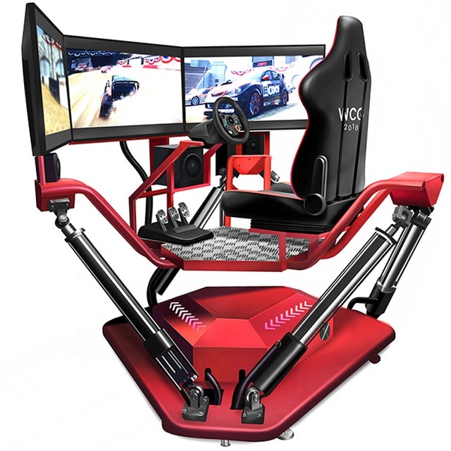 55 Inch Monitor Racing Car Game Machine 3 Screen Need for Speed Driving Car Simulator