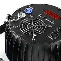 Projecteur de scène plat à LED 12*18W RGBWA+UV 6-en-1, ultra-plat, avec Powercon, pour DJ, mariage, stroboscope, DMX512, IP2, compatible variateur de lumière - Vente chaude