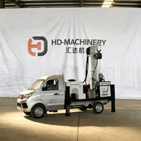 45kw petit camion monté hydraulique forage rotatif 200 mètres de profondeur forage eau plate-forme de forage Machine haute efficacité