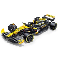 Bloques de Construcción MOC JKC7205, Coche de Carreras F1 Escala 1:8, Juguete de Ladrillos Técnicos DIY con Motor, Luces y Control Remoto, Actualización Disponible