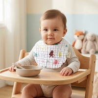 Lingettes pour bébé en gaze peignée 100% premium à 6 couches - Serviettes de visage en mousseline ultra-douces à bulles haute densité pour nouveau-nés et nourrissons