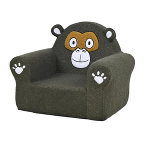 Sillón Infantil con Diseño de Múltiples Animales, Asiento de Felpa Suave para Niños de 3 Años en Adelante - Product Image 1