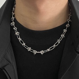 VAF-Cadena de extensión HIP HOP para hombre, collar anudado de 50 + 5CM, joyería de acero inoxidable - Product Image 5