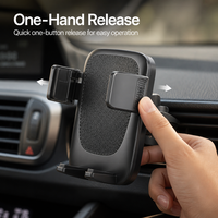 Support de téléphone pour voiture, clip de ventilation, rotation à 360 degrés, pince réglable, support de téléphone portable, accessoires intérieurs de voiture