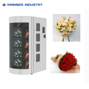 360 Xoay Hoa Tách Biệt Hoa Bó Hoa Máy Bán Hàng Tự Động Với Kệ Trong Suốt - Product Image 4