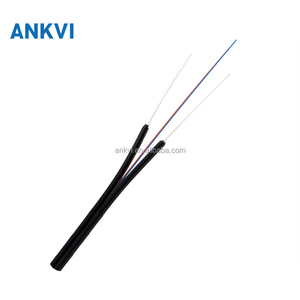 สายเคเบิลใยแก้วนำแสง FTTH แบบ GJXFH 1 2 4 คอร์ สำหรับภายในอาคาร แบบโค้ง G.657A2 LSZH สำหรับติดตั้งบนอากาศ - Product Image 3