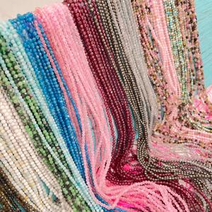 3mm Rose Opale Rose Quartz Cristal Agate Faceted Cut Stone <span class=keywords><strong>Beads</strong></span> for Jewelry Making DIY Amethyst Small Size Gemstone Spacer <span class=keywords><strong>Beads</strong></span> - Product Image 3