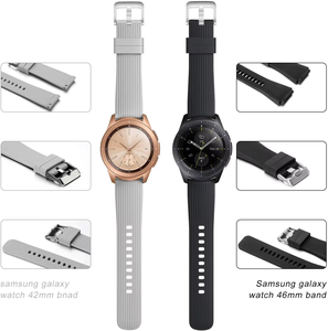 Correa de reloj de silicona de 22mm para Samsung <span class=keywords><strong>Gear</strong></span> <span class=keywords><strong>S3</strong></span> <span class=keywords><strong>Frontier</strong></span> Classic, pulsera de repuesto al por mayor - Product Image 2