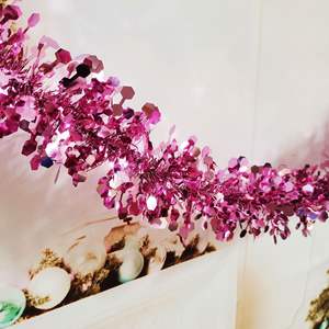 زينة جملة لأجواء عيد الميلاد ورأس السنة الجديدة، شريط صوف ماسي مكثف بطول 2 متر، مستلزمات حفلات متطورة - Product Image 2