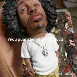 Trendyy Résine Écologique Artisanat Hip-Hop Ornements pour la Décoration Intérieure <span class=keywords><strong>Rappeur</strong></span> Transfrontalier Décorations De Noël - Product Image 2