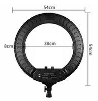Lampe annulaire LED de 21 pouces pour photographie, caméra, téléphone, maquillage, vidéo et diffusion en direct