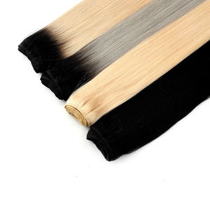 Extensiones de Cabello Humano con Trama Invisible, Súper Delgadas, 100% Cabello Virgen Remy, Sin Desprendimiento, para Salón de Belleza - Product Image 1