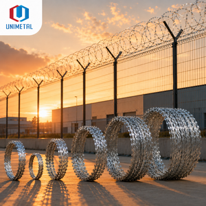 Contractor Grade Double Helix <strong>Razor</strong> <strong>Wire</strong> 30-110cm Coil Diameter For Commercial Complex Perimeter - Product Image 2