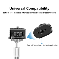 Tête à dégagement rapide-Support à rotule universel avec broche de positionnement ARRI 1/4 "pour Cages d'appareil photo sans miroir DSLR Magic Arms