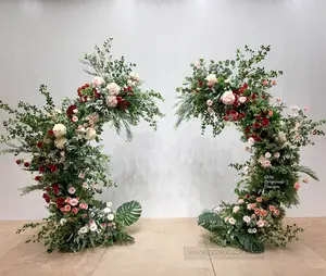 GNW 2023 Novos Produtos Idéia Original Ornamental Artificial Decoração De Casamento Moon Gate Arch Para Decorações De Casamento E Festa