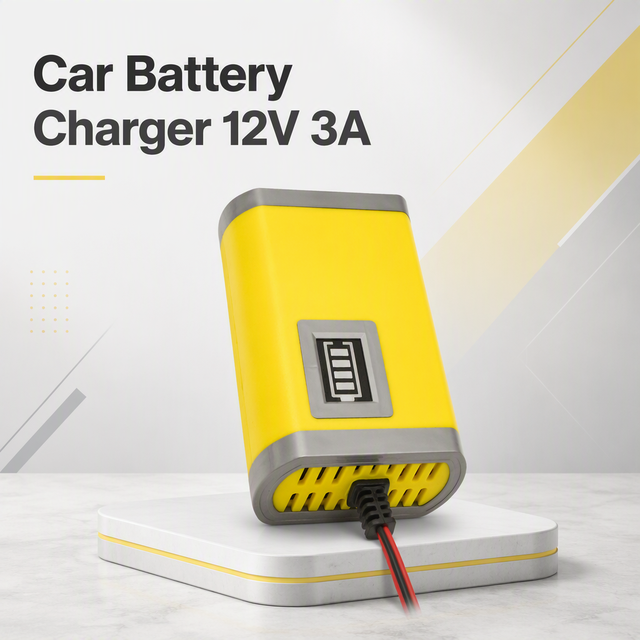 Smart Car Battery Charger 12V 3A for Lead Acid Battery Universal Fast Charging