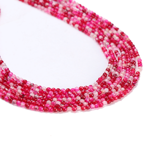 Cuentas de Piedra Lunar Arcoíris en Venta 2507 con Múltiples Piedras Preciosas: Howlita, Turquesa, Rodonita, Amatista y Más, 8mm de Altura - Product Image 5