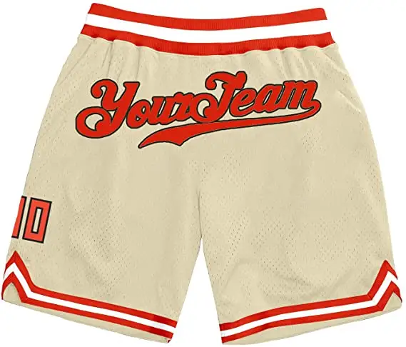 Pantaloncini da basket personalizzati numero di nome cucito pantaloncini sportivi pantaloncini da basket personalizzati