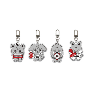 Llavero de moda con imagen de dibujos animados, accesorio decorativo para bolso, colgante para llaves, regalo, venta al por mayor. - Product Image 2