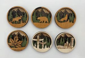 批发热卖促销冰箱贴磁铁冰箱圆形各种设计库存磁铁冰箱 - Product Image 2