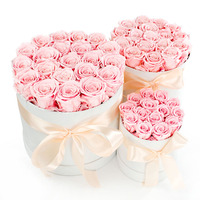 Hete Verkopende Roze Blauwe Rode Rozen Geconserveerd Langdurig Arrangement Decoratieve Eeuwige Bloemen Perfect Cadeau Voor Uw Geliefde