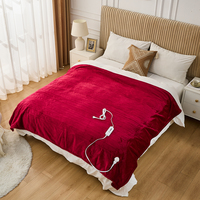 Couverture chauffante en fausse fourrure de lapin haut de gamme, approuvée GS REACH, lavable, avec protection contre la surchauffe, pour la maison