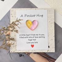 Nouveau dégradé rabat poche pantalon résine coeur décoratif cadeau câlin carte de voeux Confession amour symbole vieux bijoux