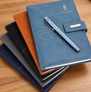 Promotional Thermos Cup Luxury Notebook Journal for Custom Leather Business <b>Diary</b> Gift Set With Pen and Bottle - Product Image 1