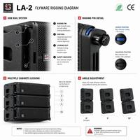 Lasesound LA-2 Enceinte Line Array Professionnelle Simple 12 Pouces 400W RMS 132dB SPL Max Système Audio Scène Certifié CE RoHS