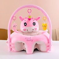 Fauteuil d'apprentissage pour bébé et tout-petit, en peluche douce, avec support, design vaisseau spatial, fonction nid et fonction canapé, jouet Playmate