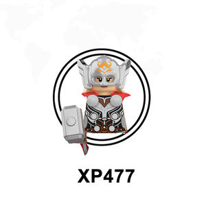 KT1062 الأبطال الخارقين ثور 4 الحب والرعد القوي ثور غور زيوس كورج فالكيري شجرة رجل البلاستيك كتل بناء الأطفال هدية اللعب - Product Image 4