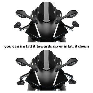 Rétroviseurs <span class=keywords><strong>de</strong></span> <span class=keywords><strong>guidon</strong></span> 7/8 pouces pour moto Honda <span class=keywords><strong>Yamaha</strong></span> Suzuki Kawasaki BMW, rétroviseur latéral XF1108113-B - Product Image 3