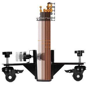 Chariot mobile pour panneaux de porte de l'usine de produits métalliques Hanlinchang, 33 cm, noir, revêtement poudré, soudé, pour outils de travail du bois - Product Image 3