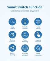 Interrupteur intelligent WiFi MK1 en gros, 1 canal, avec fonction de temporisation en boucle et télécommande vocale, certifié FCC CE