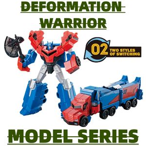 Modelo transformable <span class=keywords><strong>Optimus</strong></span> de 20cm, juguete King, robot de coche, figurita de montaje grande, modelo Wasp, regalo de niño - Product Image 2