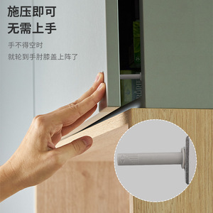 Mécanisme de rebond pour porte d'armoire à résonance, en alliage d'aluminium, sans perçage, bouton poussoir, fermeture automatique, pour tiroir - Product Image 3