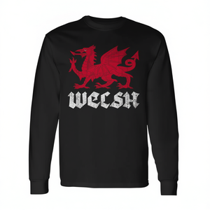 Camiseta de manga larga con diseño del dragón galés, orgullo galés, raíces, personas - Product Image 2