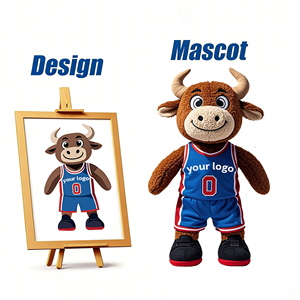 Nuovo Set di Personaggi <span class=keywords><strong>Panda</strong></span> in Peluche con Abito Rosso Personalizzato, Tecnica di Ricamo, Vendita Diretta dalla Fabbrica, <span class=keywords><strong>Costume</strong></span> Personalizzato per Eventi - Product Image 4