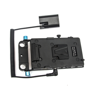 Batterie factice décodée LP-E6 DR-E6 avec coupleur CC + plaque de montage V-Mount pour <span class=keywords><strong>Canon</strong></span> EOSR EOS 5D <span class=keywords><strong>Mark</strong></span> IV III II 5D4 5DS 5DS R 6D 7D 7D <span class=keywords><strong>Mark</strong></span> <span class=keywords><strong>2</strong></span> - Product Image 1