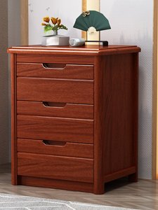 <span class=keywords><strong>Commode</strong></span> en bois massif à trois/quatre/cinq tiroirs ; Meuble de rangement minimaliste moderne pour chambre à coucher - Product Image 5