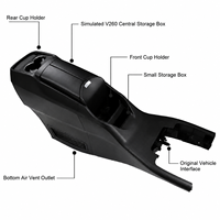 Boîte de rangement pour accoudoir de console centrale avec porte-gobelets et USB pour Mercedes W447 V-Class Vito V250 V260