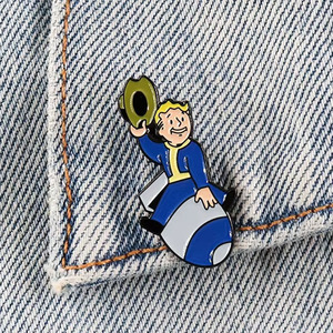 เข็มกลัดโลหะเคลือบแบบแข็งสำหรับเสื้อผ้าเข็มกลัดตัวละครเด็กผู้ชาย4คนแบบสร้างสรรค์ - Product Image 6