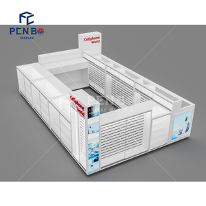 Thiết kế mới trung tâm mua sắm <span class=keywords><strong>kiosk</strong></span> cho điện thoại di động gian hàng điện thoại màu trắng tùy chỉnh trang trí cửa hàng điện thoại thiết kế nội thất - Product Image 3