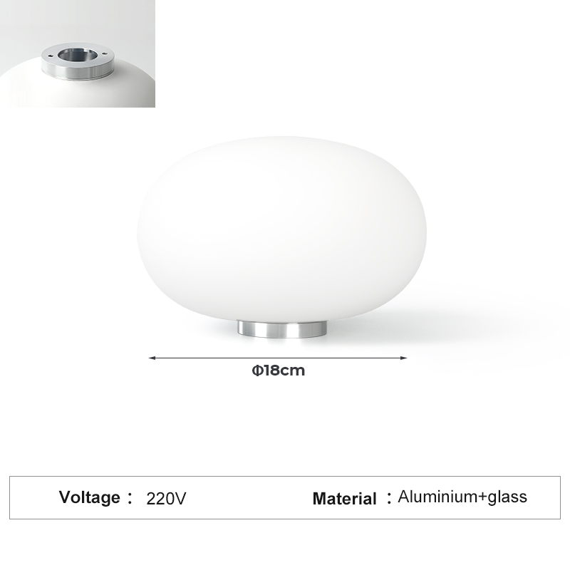BG87/180mm 3000K G9 Superficie argento