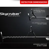 HEDAO Détecteur de métaux 24K super sensible pour la prospection aurifère, balayage au sol, détection de tous les métaux, 48kHz, IP68, version continentale