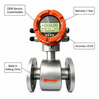 Flowmeter Elektromagnetik Ruiji yang Dikustomisasi untuk Cairan Limbah dan Cairan Kimia, Cocok untuk Berbagai Jenis Cairan