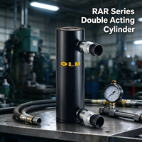 RAR-204 Enerpac Compatible High Pressure 700bar 20Ton 100mm Stroke Aluminum Double Acting Hydraulic Cylinder